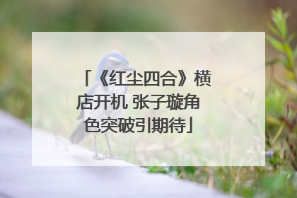 《红尘四合》横店开机 张子璇角色突破引期待