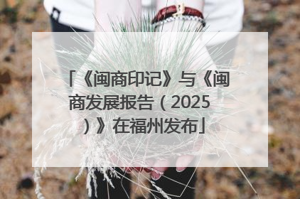 《闽商印记》与《闽商发展报告（2025）》在福州发布
