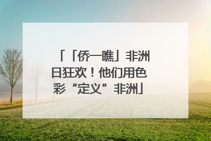 「侨一瞧」非洲日狂欢！他们用色彩“定义”非洲
