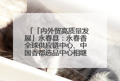 「内外贸高质量发展」永春县：永春香全球供应链中心、中国香都选品中心相继运营——一根香“点燃”百亿产业