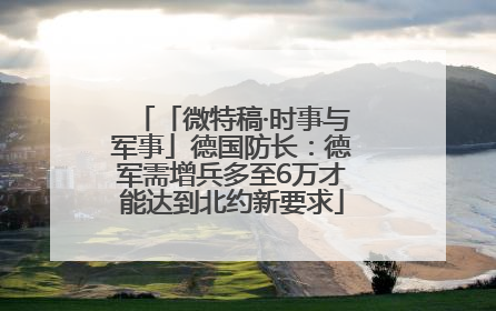 「微特稿·时事与军事」德国防长：德军需增兵多至6万才能达到北约新要求
