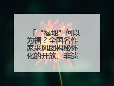 “福地”何以为福？全国名作家采风团揭秘怀化的开放、非遗与红色密码