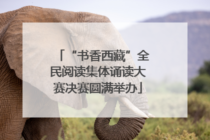“书香西藏”全民阅读集体诵读大赛决赛圆满举办