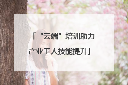 “云端”培训助力产业工人技能提升