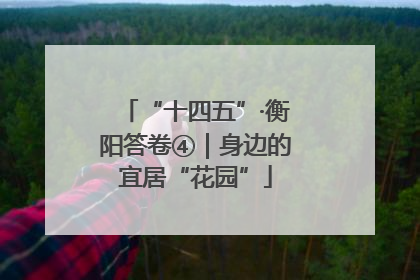 “十四五”·衡阳答卷④｜身边的宜居“花园”