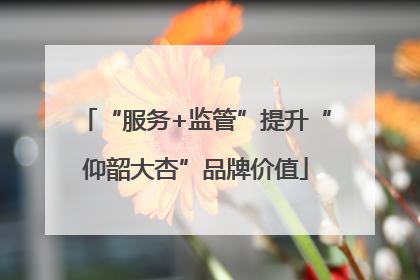 “服务+监管”提升“仰韶大杏”品牌价值