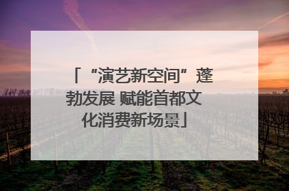 “演艺新空间”蓬勃发展 赋能首都文化消费新场景