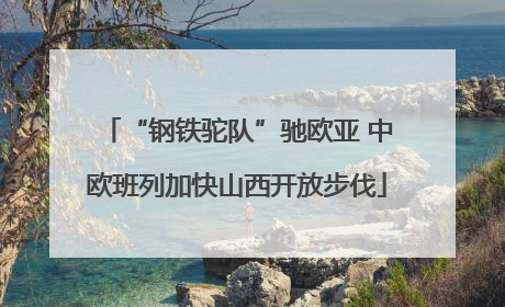 “钢铁驼队”驰欧亚 中欧班列加快山西开放步伐