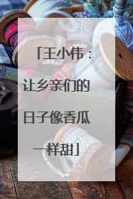 王小伟：让乡亲们的日子像香瓜一样甜