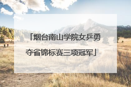 烟台南山学院女乒勇夺省锦标赛三项冠军