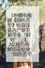 热播电视剧《国色芳华》给菏泽花卉产业发展带来“利好”，1.2亿枝芍药鲜切花绽放“国色芳华”