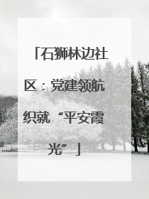 石狮林边社区：党建领航织就“平安霞光”