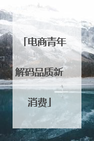 电商青年解码品质新消费
