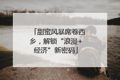 甜蜜风暴席卷西乡，解锁“浪漫+经济”新密码