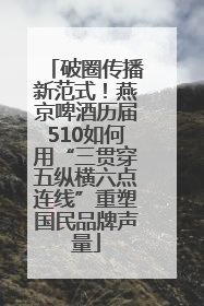 破圈传播新范式！燕京啤酒历届510如何用“三贯穿五纵横六点连线”重塑国民品牌声量
