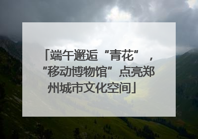 端午邂逅“青花”，“移动博物馆”点亮郑州城市文化空间
