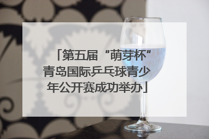第五届“萌芽杯”青岛国际乒乓球青少年公开赛成功举办