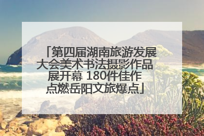 第四届湖南旅游发展大会美术书法摄影作品展开幕 180件佳作点燃岳阳文旅爆点