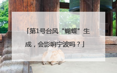 第1号台风“蝴蝶”生成，会影响宁波吗？