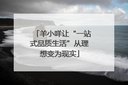 羊小咩让“一站式品质生活”从理想变为现实