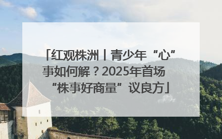 红观株洲丨青少年“心”事如何解？2025年首场“株事好商量”议良方