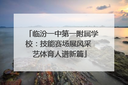 临汾一中第一附属学校：技能赛场展风采 艺体育人谱新篇