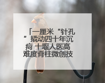 一厘米“针孔”撬动四十年沉疴 十堰人医高难度脊柱微创技术助七旬老伯“重启”人生