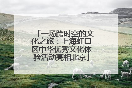 一场跨时空的文化之旅：上海虹口区中华优秀文化体验活动亮相北京