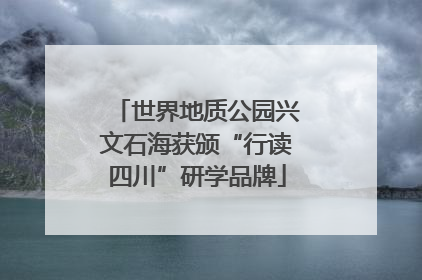 世界地质公园兴文石海获颁“行读四川”研学品牌