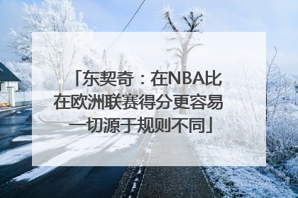 东契奇：在NBA比在欧洲联赛得分更容易 一切源于规则不同