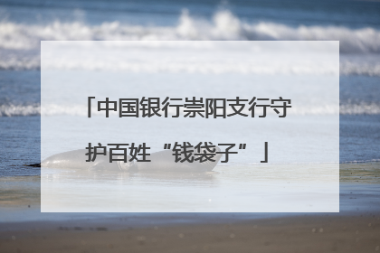 中国银行崇阳支行守护百姓“钱袋子”