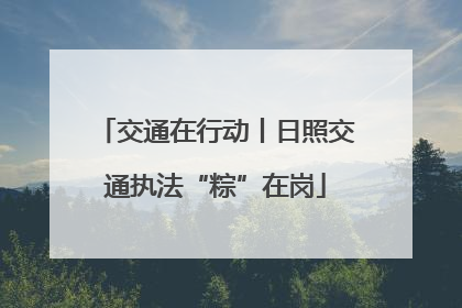 交通在行动丨日照交通执法“粽”在岗