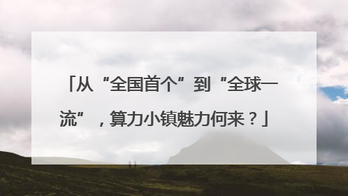 从“全国首个”到“全球一流”，算力小镇魅力何来？