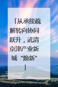 从承接疏解转向协同跃升，武清京津产业新城“焕新”