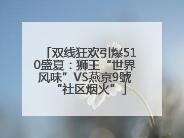 双线狂欢引爆510盛夏：狮王“世界风味”VS燕京9號“社区烟火”