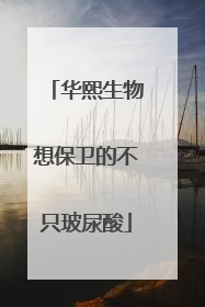 华熙生物想保卫的不只玻尿酸