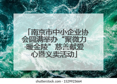 南京市中小企业协会圆满举办“聚微力·暖金陵”慈善献爱心暨义卖活动
