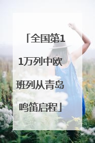 全国第11万列中欧班列从青岛鸣笛启程