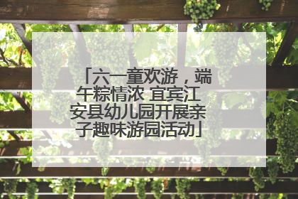 六一童欢游，端午粽情浓 宜宾江安县幼儿园开展亲子趣味游园活动