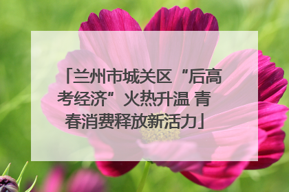 兰州市城关区“后高考经济”火热升温 青春消费释放新活力