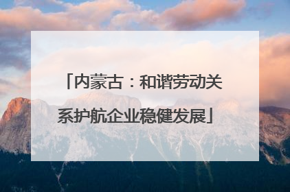 内蒙古：和谐劳动关系护航企业稳健发展