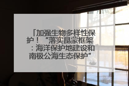 加强生物多样性保护！“落实昆蒙框架：海洋保护地建设和南极公海生态保护”主题论坛将举办