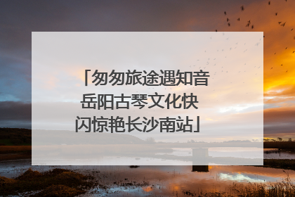 匆匆旅途遇知音 岳阳古琴文化快闪惊艳长沙南站