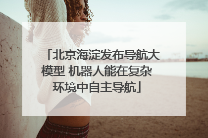 北京海淀发布导航大模型 机器人能在复杂环境中自主导航