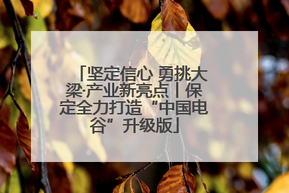 坚定信心 勇挑大梁·产业新亮点丨保定全力打造“中国电谷”升级版