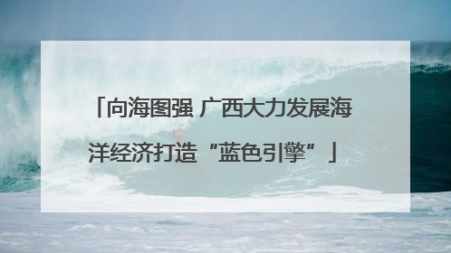 向海图强 广西大力发展海洋经济打造“蓝色引擎”