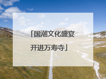国潮文化盛宴开进万寿寺