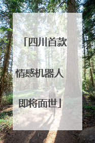 四川首款情感机器人即将面世