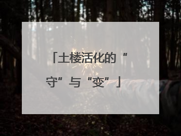 土楼活化的“守”与“变”