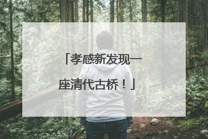 孝感新发现一座清代古桥！
